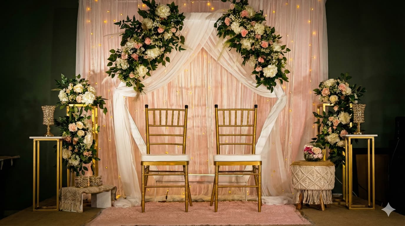 Affordable wedding planners in Bangalore custom budget stage decor